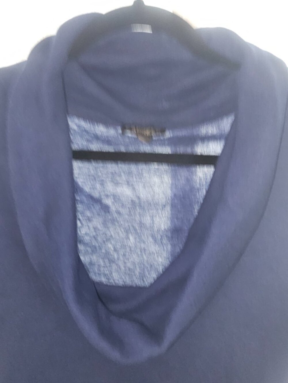 Express Sexy Basics Purple Cowl Neck Tee Top Size Medium - Picture 2 of 6